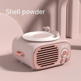 Retro Multi-function Bluetooth Microphone Stereo (Option: Pink-Individual Audio System)