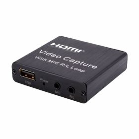USB Video Capture Card Hdmi Recording Box (Option: Black-USB)