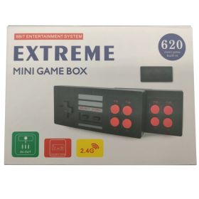 8-bit Mini FC620AV Game Wireless 2.4G Gamepad (Color: Black)