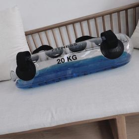 Transparent Fitting Water Bag Water Injection Weight-bearing Soft Dumbbell Portable Energy Pillar Strength Training Inflatable Weight Lifting Bag (Option: 30KG Inflator)