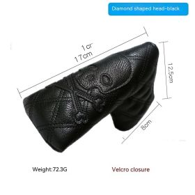 Golf Straight Bar Putter Sleeve (Option: Skull Diamond Black)