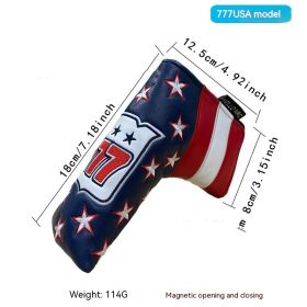 Golf Straight Bar Putter Sleeve (Option: Five Pointed Star Style)