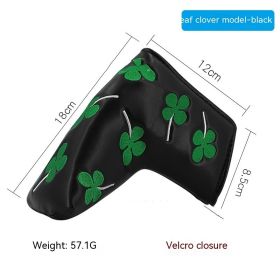 Golf Straight Bar Putter Sleeve (Option: Clover Style Black)