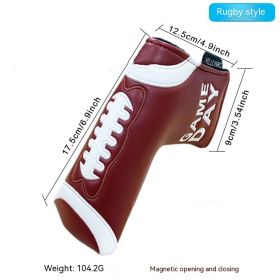 Golf Straight Bar Putter Sleeve (Option: Rugby Style)