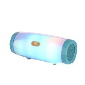 Outdoor Wireless Portable LED Colored Lamp Bluetooth Speaker (Color: green)