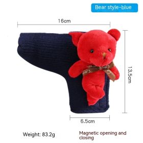 Golf Straight Bar Putter Sleeve (Option: Bear Style Blue)