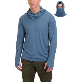 European And American Men's Breathable Light Sun Protection Clothing In Summer (Option: Light Blue-M)
