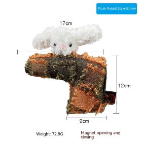 Golf Straight Bar Putter Sleeve (Option: Fluffy Rabbit Brown)