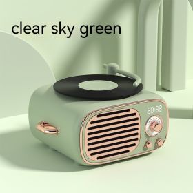 Retro Multi-function Bluetooth Microphone Stereo (Option: Green-Individual Audio System)
