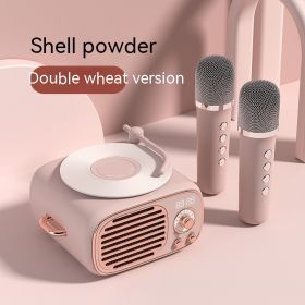 Retro Multi-function Bluetooth Microphone Stereo (Option: Pink-Audio 1PC Microphone2PCS)