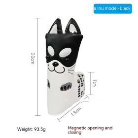 Golf Straight Bar Putter Sleeve (Option: Shiba Inu Style Black White)