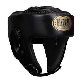 Boxing Helmet Fully Enclosed With Jaw Protection For Free Combat (Option: Black-L)